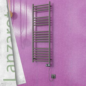 Radiva - Lanzarote Sèche Serviettes Electrique 400x1200 Finition peinture satiné (Thermostat Thesis) 300 Watt