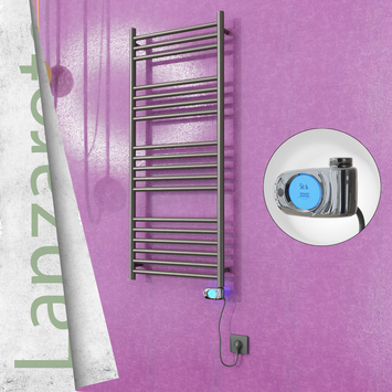Radiva - Lanzarote Sèche Serviettes Electrique 500x1200 Finition peinture satiné (Thermostat Musa) 300 W