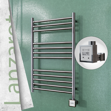 Radiva - Lanzarote Sèche Serviettes Electrique 500x800 Finition de polissage Ktx3 200 W
