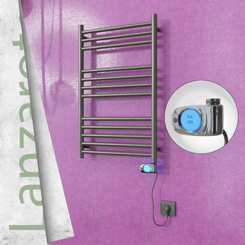 Radiva - Lanzarote Sèche Serviettes Electrique 500x800 Finition peinture satiné (Thermostat Musa) 200 W