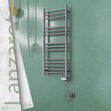 - Lanzarote Stainless Steel Electric Towel Warmer 400x1000 Polished Finish (Thesis Thermostat) 200 W  - Lanzarote Stainless Steel Electric Towel Warmer 400x1000 Polished Finish (Thesis Thermostat) 200 W