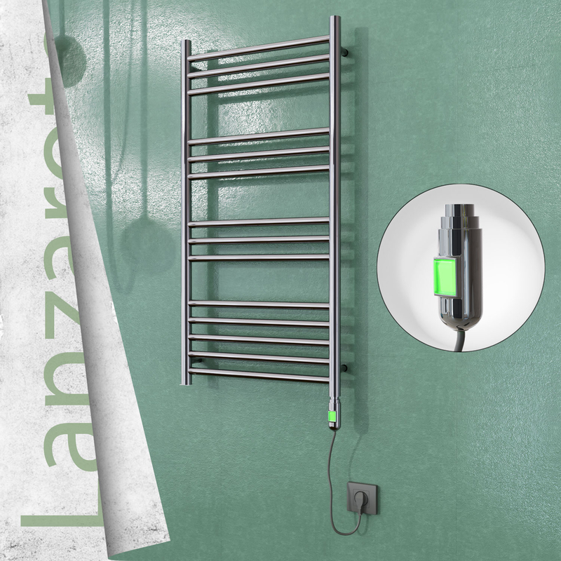 Lanzarote Stainless Steel Electric Towel Warmer 500x1000 Polished Finish (On/Off) 200 W