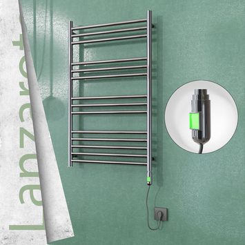  - Lanzarote Stainless Steel Electric Towel Warmer 600x1000 Polished Finish (On/Off) 200 W