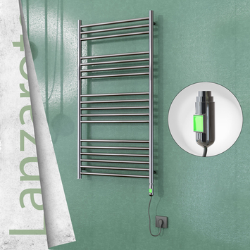  - Lanzarote Stainless Steel Electric Towel Warmer 600x1200 Polished Finish (On/Off) 300 W