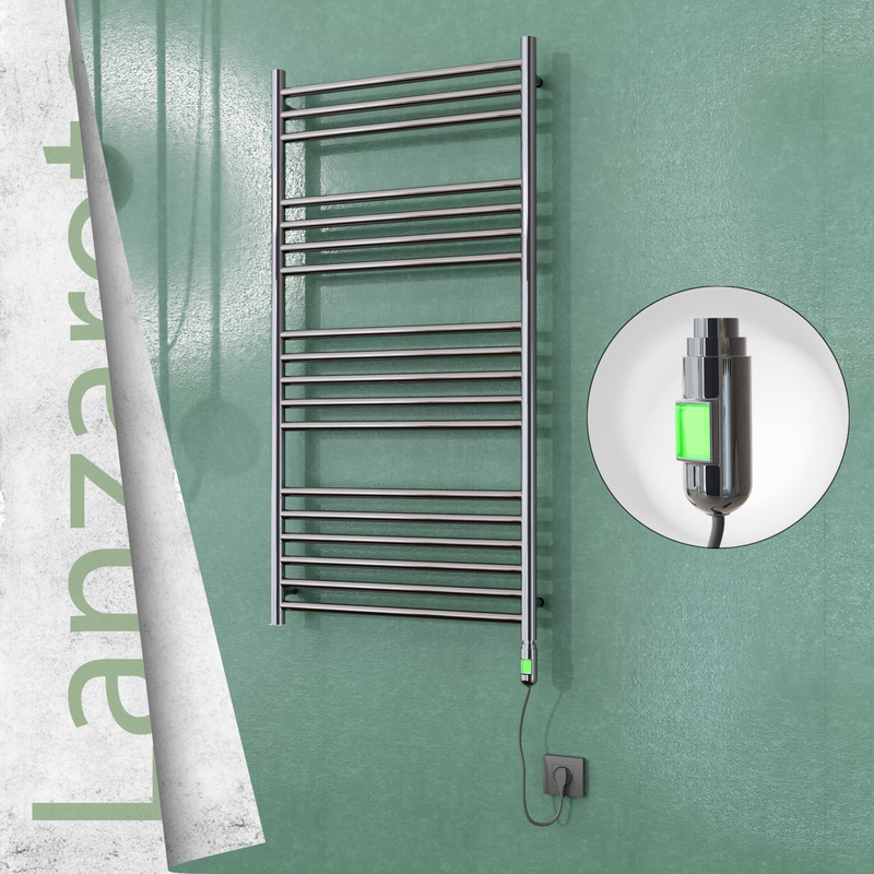 Lanzarote Stainless Steel Electric Towel Warmer 600x1200 Polished Finish (On/Off) 300 W