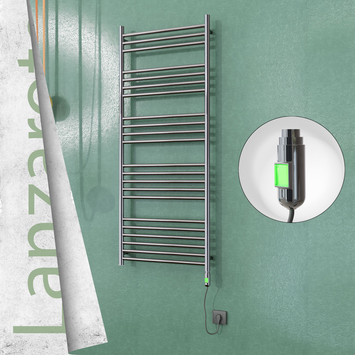  - Lanzarote Stainless Steel Electric Towel Warmer 600x1500 Polished Finish (On/Off) 300 W