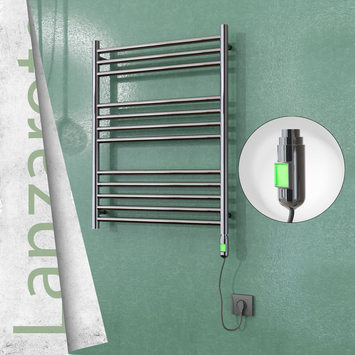 - Lanzarote Stainless Steel Electric Towel Warmer 600x800 Polished Finish (On/Off) 200 W  - Lanzarote Stainless Steel Electric Towel Warmer 600x800 Polished Finish (On/Off) 200 W