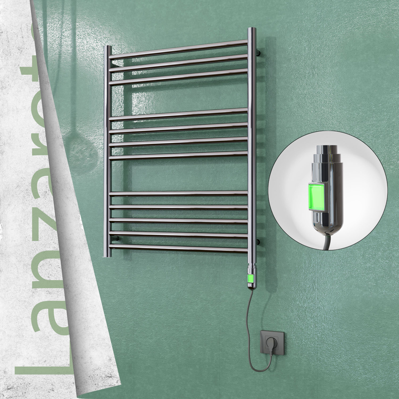 Lanzarote Stainless Steel Electric Towel Warmer 600x800 Polished Finish (On/Off) 200 W