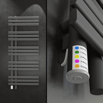  - LOIRE Kuru Elektrikli Havlupan 500x1200 Koyu Antrasit 450W