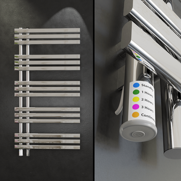  - LOIRE Kuru Elektrikli Havlupan 600x1200 Krom 500W