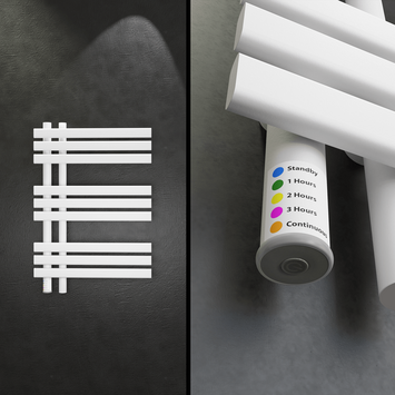  - LOIRE Kuru Elektrikli Havlupan 500x800 Beyaz 300W