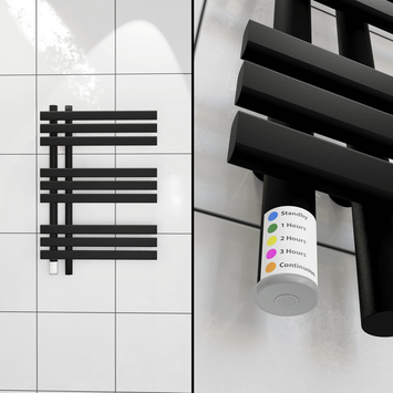  - LOIRE Kuru Elektrikli Havlupan 500x800 Siyah 300W