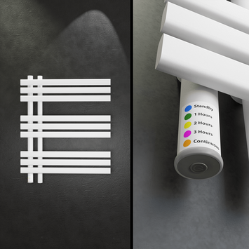  - LOIRE Kuru Elektrikli Havlupan 600x800 Beyaz 350W