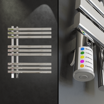  - LOIRE Kuru Elektrikli Havlupan 600x800 Krom 350W