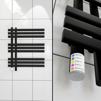  - LOIRE Kuru Elektrikli Havlupan 600x800 Siyah 350W