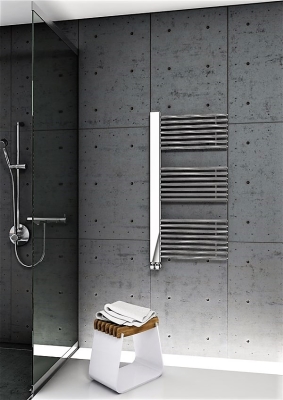 Male Decorative Towel Warmer 600x1190 Chrome
