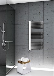 Male Decorative Towel Warmer 600x1190 White - Thumbnail