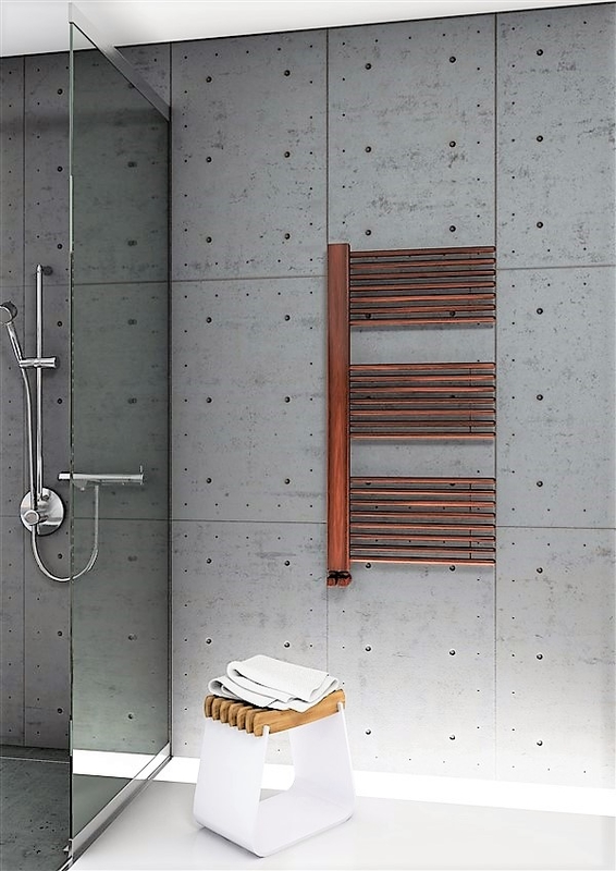 Male Decorative Towel Warmer 600x1190 Wood Effect