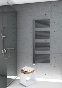 Male Decorative Towel Warmer 600x1600 Anthracite - Thumbnail