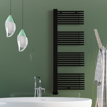 Radiva - Male Decorative Towel Warmer 600x1600 Matt Black Radiva - Male Decorative Towel Warmer 600x1600 Matt Black