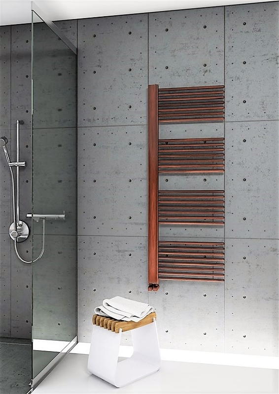 Male Decorative Towel Warmer 600x1600 Wood Effect