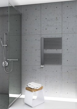 Male Decorative Towel Warmer 600x800 Anthracite - Thumbnail