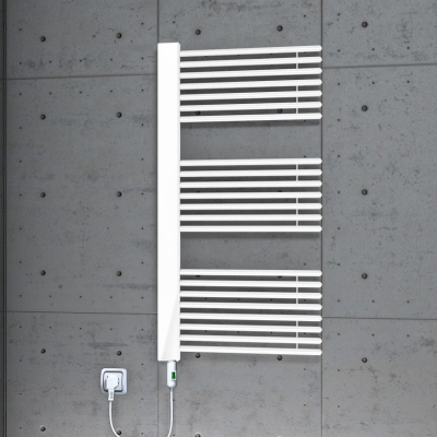 Male Electric Towel Warmer 600x1190 White (On/Off) 600 W