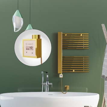 Radiva - Male Electric Towel Warmer 600x800 Gold Ktx3 300 W Radiva - Male Electric Towel Warmer 600x800 Gold Ktx3 300 W