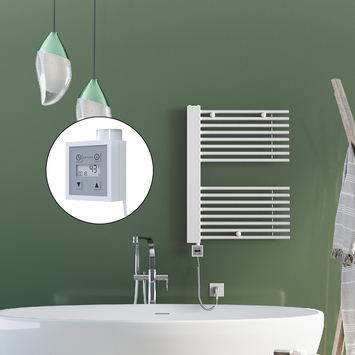 Radiva - Male Electric Towel Warmer 600x800 White Ktx3 300 W Radiva - Male Electric Towel Warmer 600x800 White Ktx3 300 W