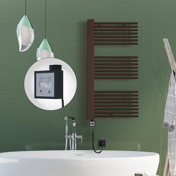 - Male Electric Towel Warmer 600x1190 Antique Copper Ktx3 300 W  - Male Electric Towel Warmer 600x1190 Antique Copper Ktx3 300 W