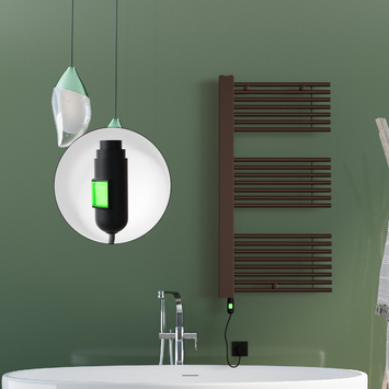 Radiva - Male Elektrikli Havlupan 600x1190 Bakır Eskitme (On/Off Düğmeli) 600W
