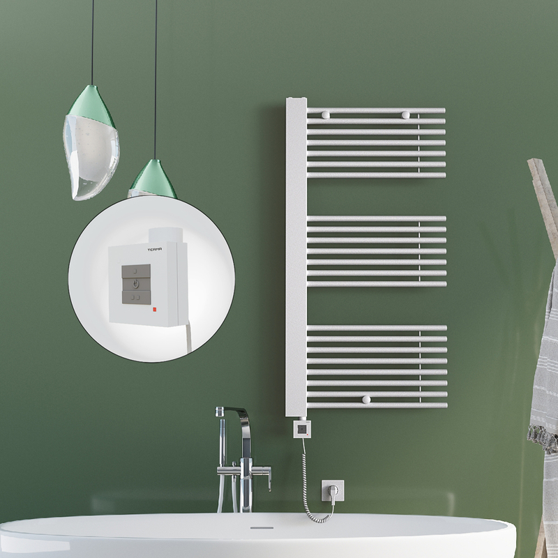 Male Electric Towel Warmer 600x1190 White Ktx1 600 W