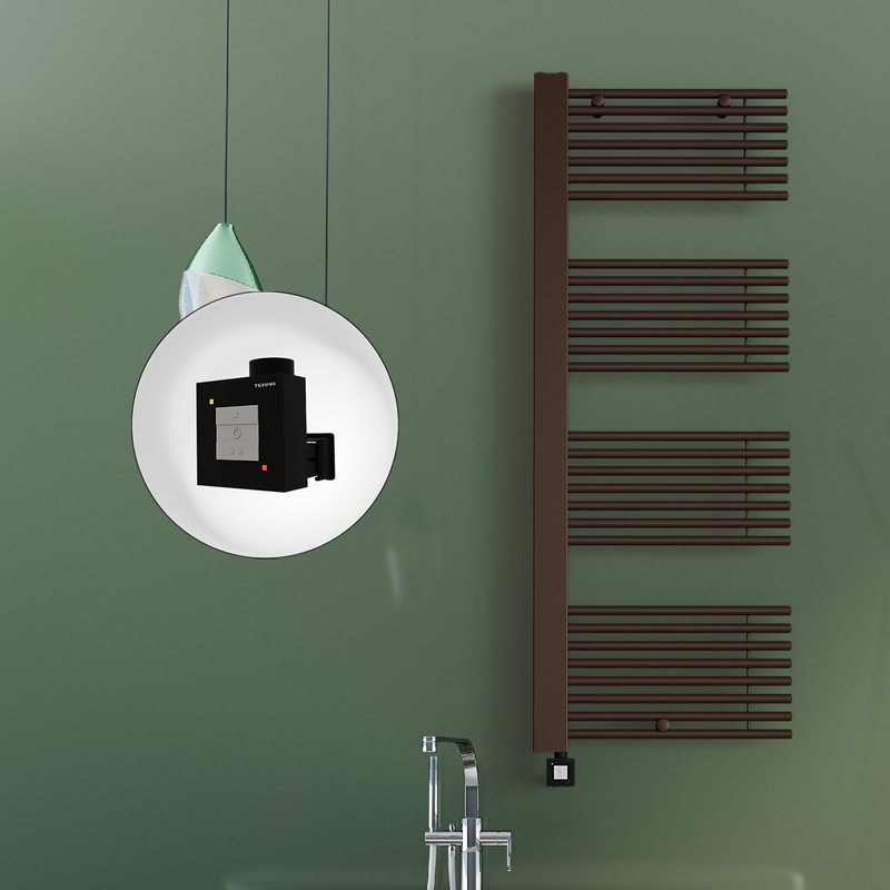 Male Electric Towel Warmer 600x1600 Antique Copper Ktx1 600 W (Spiral Cable)