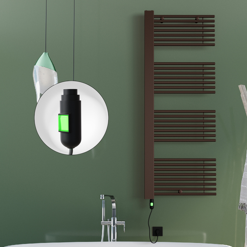 Male Elektrikli Havlupan 600x1600 Bakır Eskitme (On/Off Düğmeli) 600W