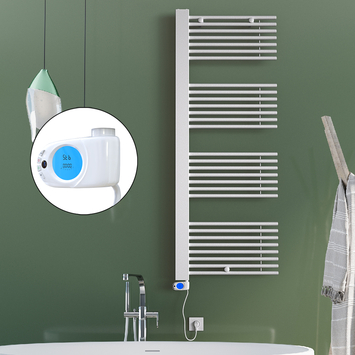 Radiva - Male Electric Towel Warmer 600x1600 White (Musa Thermostat) 900 W Radiva - Male Electric Towel Warmer 600x1600 White (Musa Thermostat) 900 W