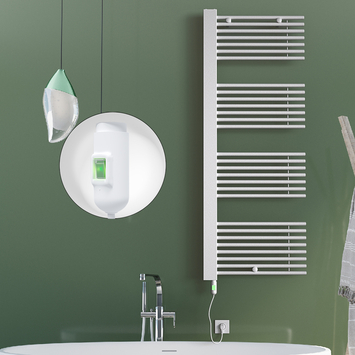 Radiva - Male Elektrikli Havlupan 600x1600 Beyaz (On/Off Düğmeli) 900W