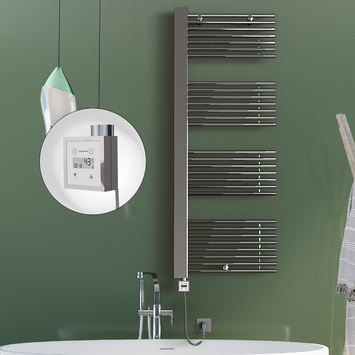 - Male Sèche Serviettes Electrique 600x1600 Chrome Ktx3 600 W  - Male Sèche Serviettes Electrique 600x1600 Chrome Ktx3 600 W