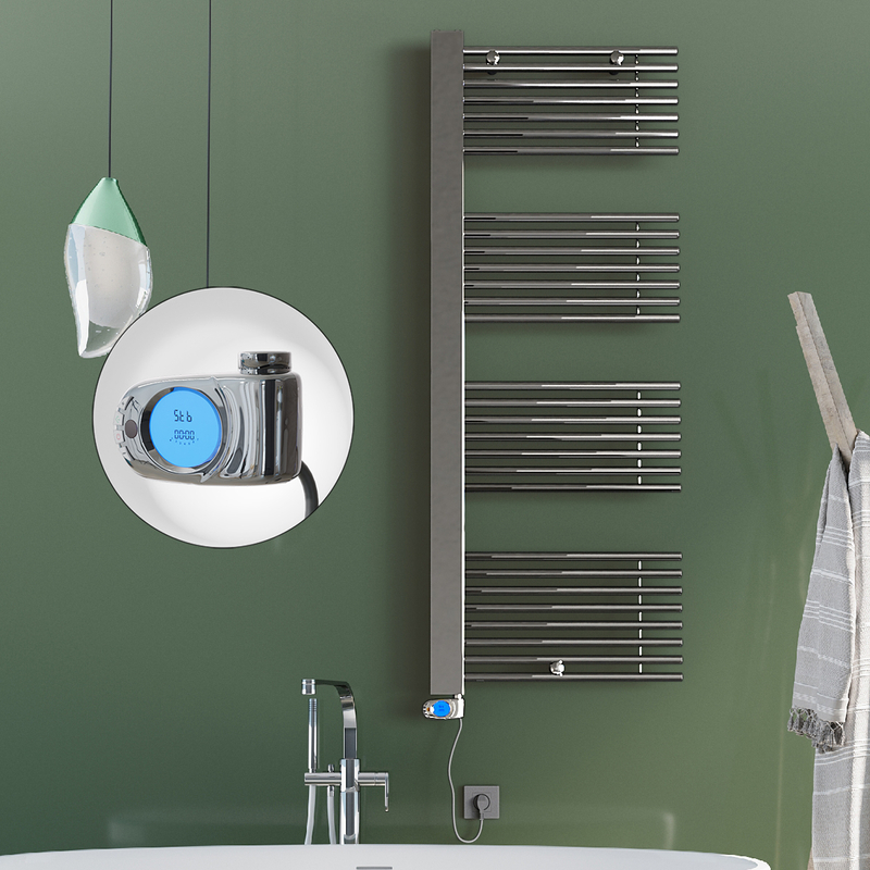 Male Sèche Serviettes Electrique 600x1600 Chrome (Thermostat Musa) 600 W