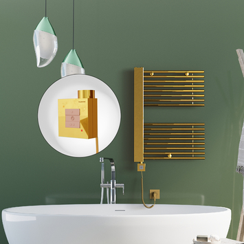 Radiva - Male Electric Towel Warmer 600x800 Gold Ktx1 300 W Radiva - Male Electric Towel Warmer 600x800 Gold Ktx1 300 W