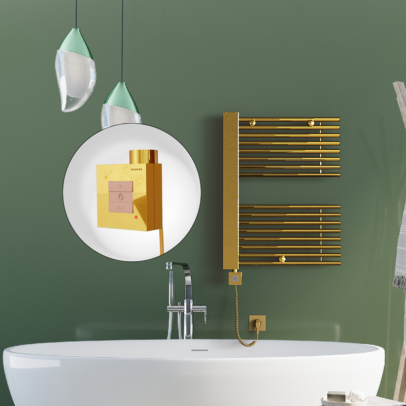 Male Electric Towel Warmer 600x800 Gold Ktx1 300 W