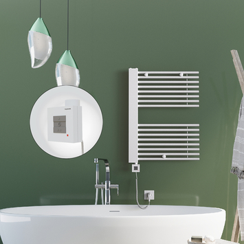 Radiva - Male Electric Towel Warmer 600x800 White Ktx1 300 W Radiva - Male Electric Towel Warmer 600x800 White Ktx1 300 W