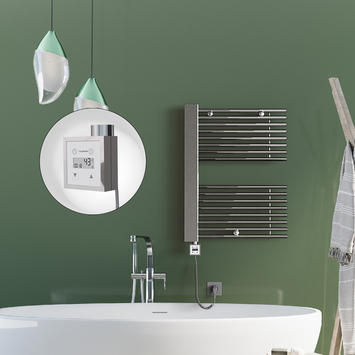 Radiva - Male Sèche Serviettes Electrique 600x800 Chrome Ktx3 300 W