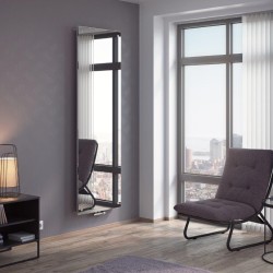 - Mars Vitro Mirror Exclusive Decorative Radiator Single Panel 1800x595  - Mars Vitro Mirror Exclusive Decorative Radiator Single Panel 1800x595