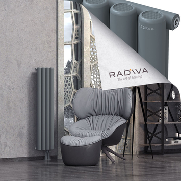 Mati Aluminium Radiator 1200x292 Anthracite - Thumbnail