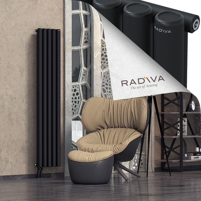 Mati Aluminium Radiator 1800x366 Black