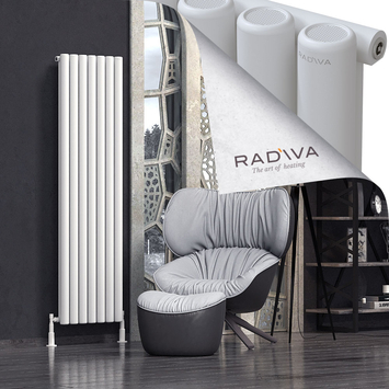 Mati Aluminium Radiator 1800x514 White - Thumbnail