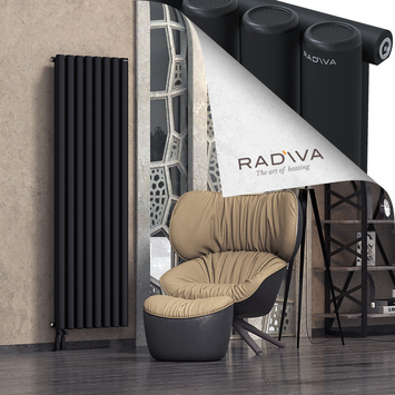 Mati Aluminium Radiator 1800x588 Black - Thumbnail