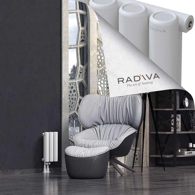 Mati Aluminium Radiator 400x218 White