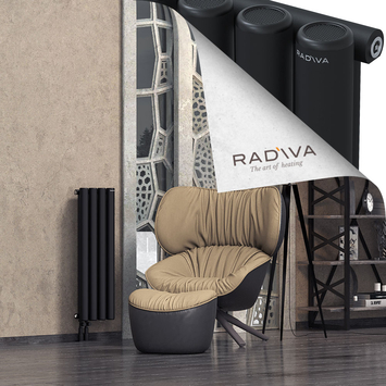 Mati Aluminium Radiator 900x292 Black - Thumbnail