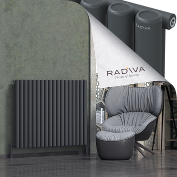 Radiva - Mati Alüminyum Radyatör 1000x1328 Koyu Antrasit